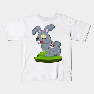 Rabbit Halloween Zombie Kids T-Shirt